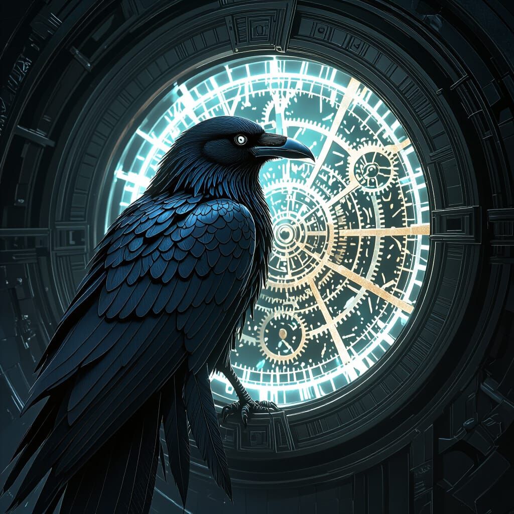 Spectral Clockwork Raven Guards Mystical Portal