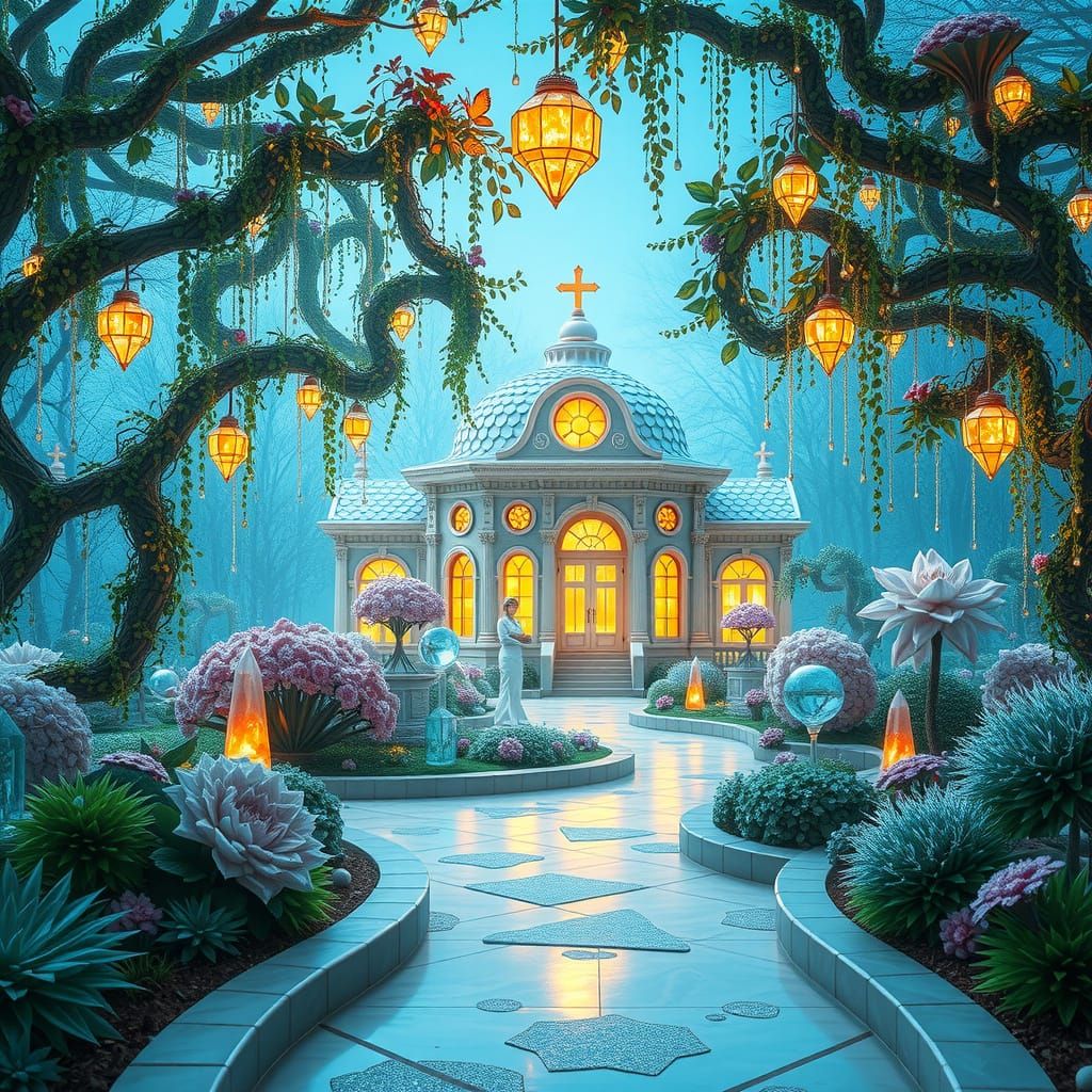 Diamond Crystal Botanical Garden in 8K