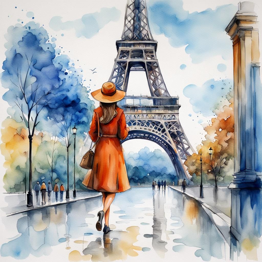 HD, centrado, perspectiva lineal. Imagen completa de lo siguiente: acuarela suave desvanecida lavada en tonos silenciado...