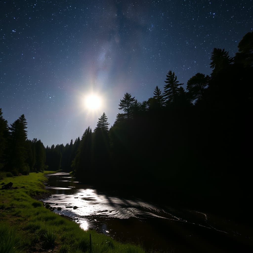Moonlight and the Milky Way