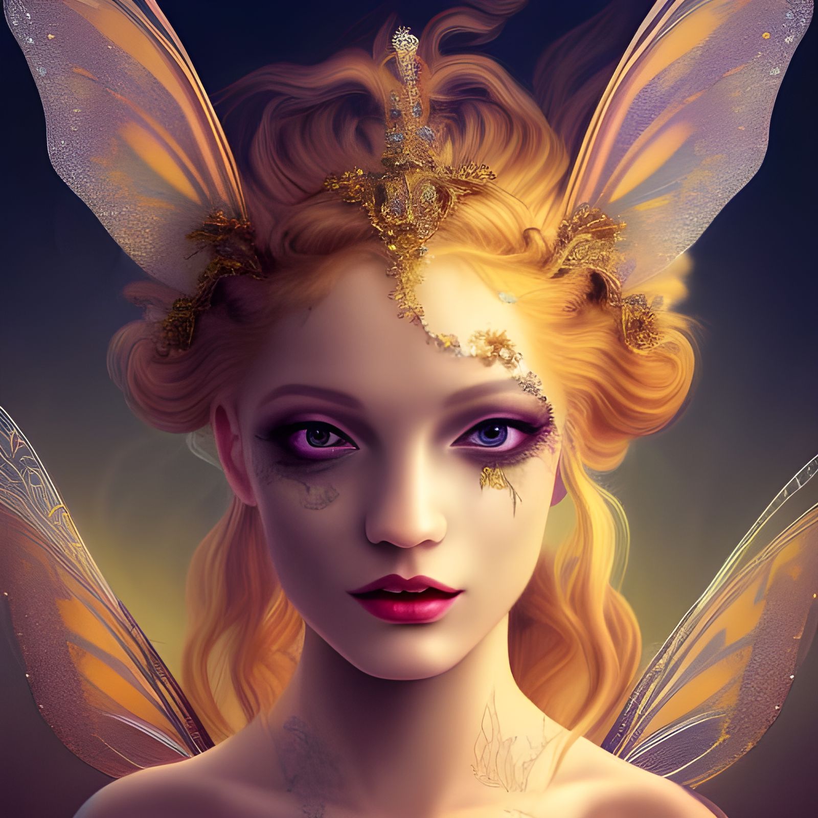 Beautiful Faerie Princess in a Detailed Digital Painting