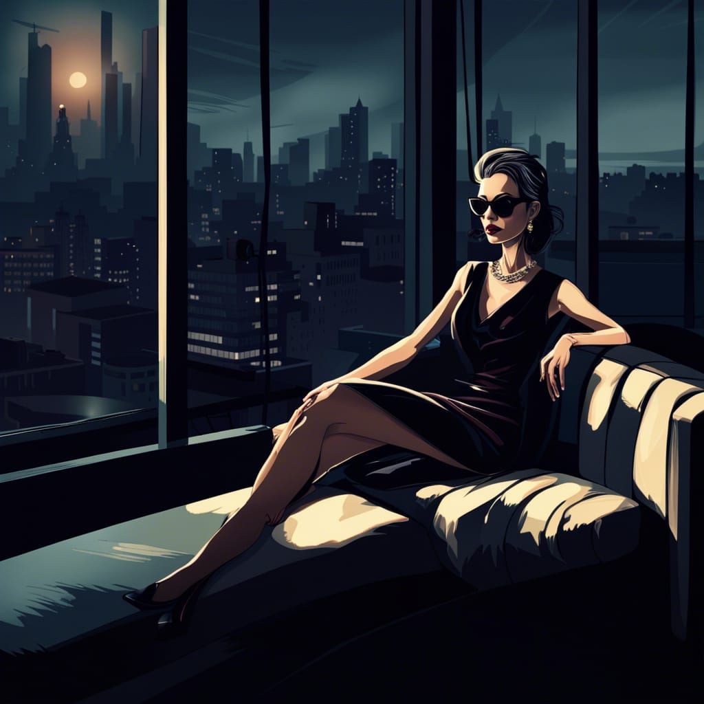 Vampire in Penthouse: a World of Darkness Illustration