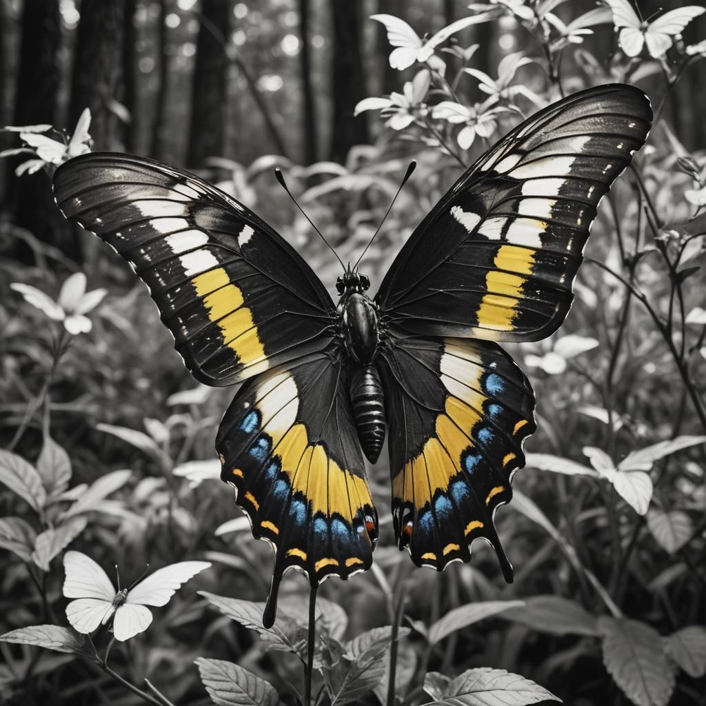 Oversized butterfly