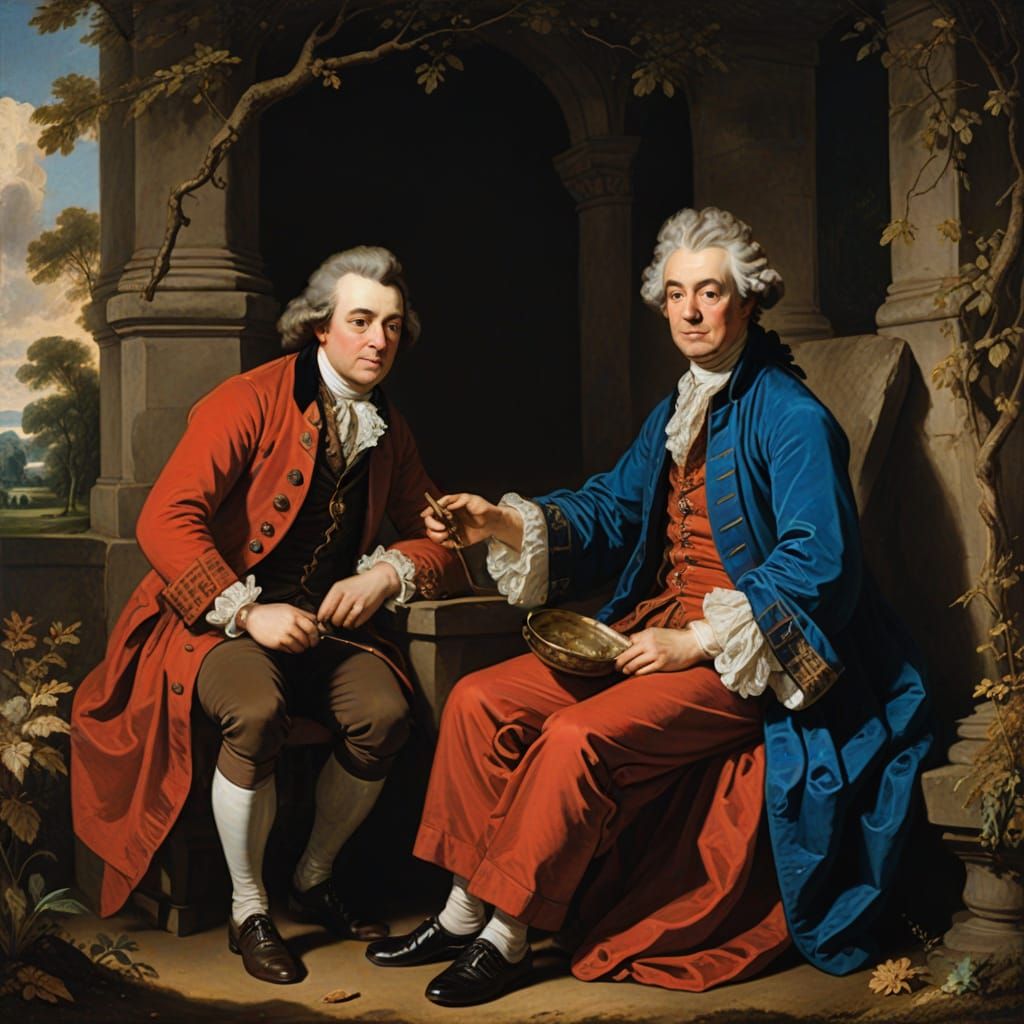 Vibrant Life in the Style of Classical Portraiture