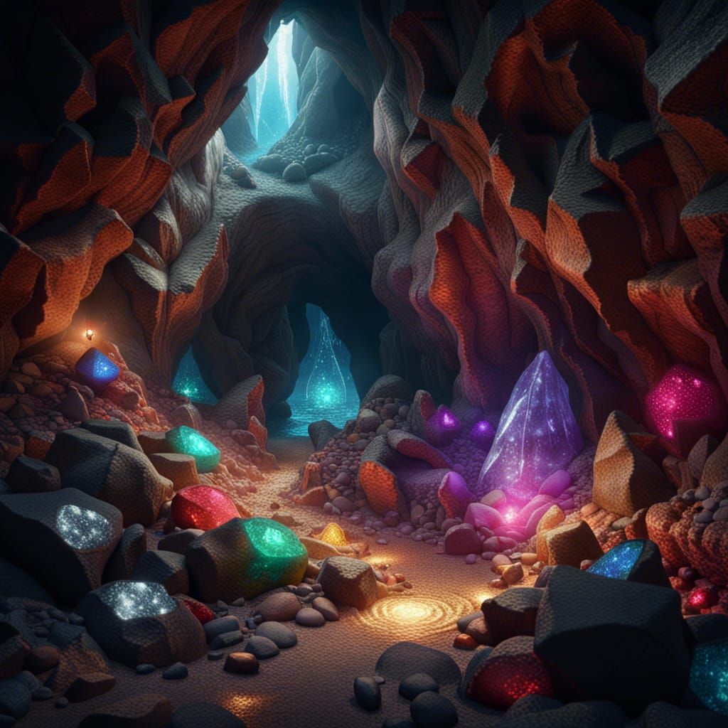 Glittering Gemstone Cavern