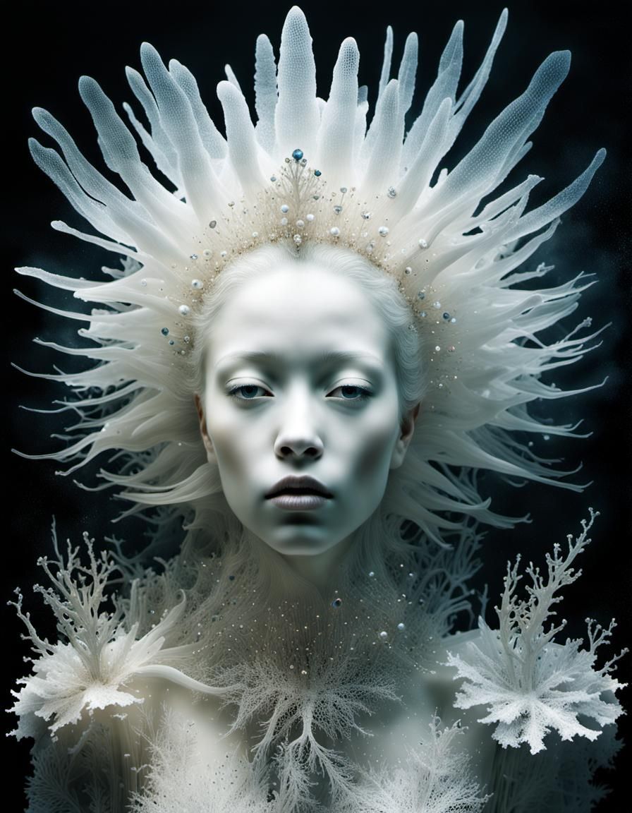 Robotic Cyborg in Volcanic Jungle: Hyperrealistic 3D Anime