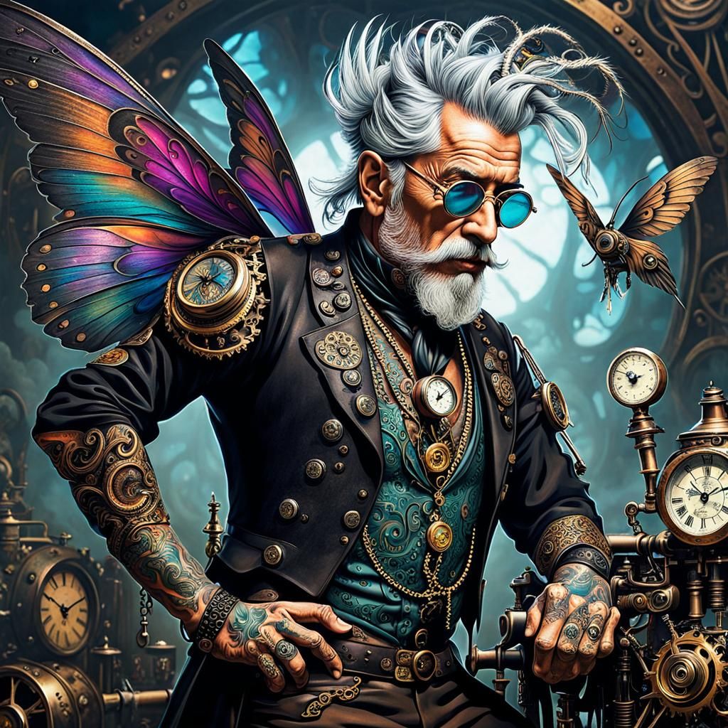 Male steampunk fairy