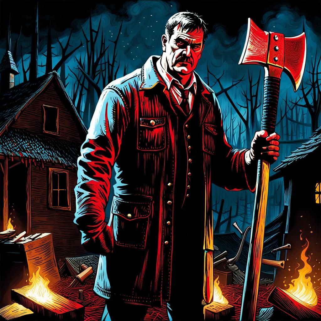 Mad Carpenter: An Art Brut Depiction of Chaos