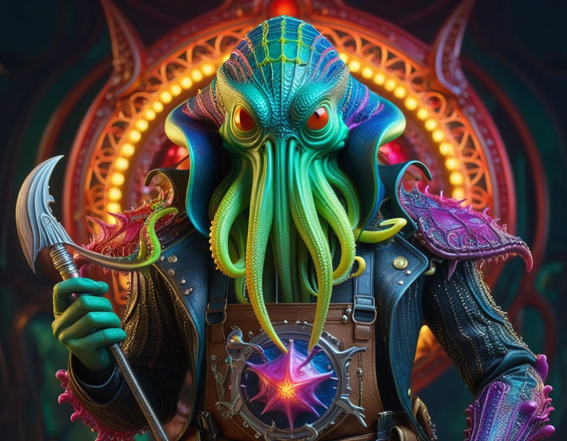 COLORFUL CTHULHU SEA CAPTAIN