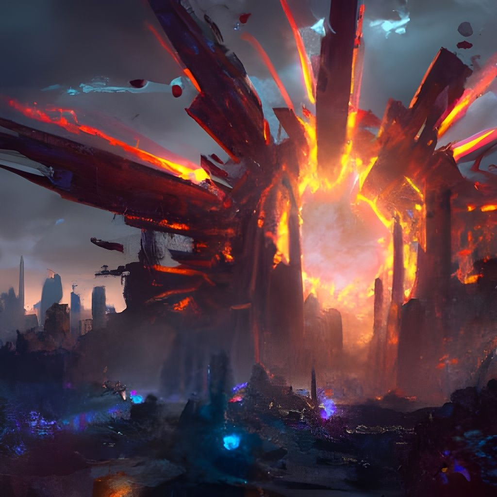 Epic Sonic Boom in Detailed Matte Painting