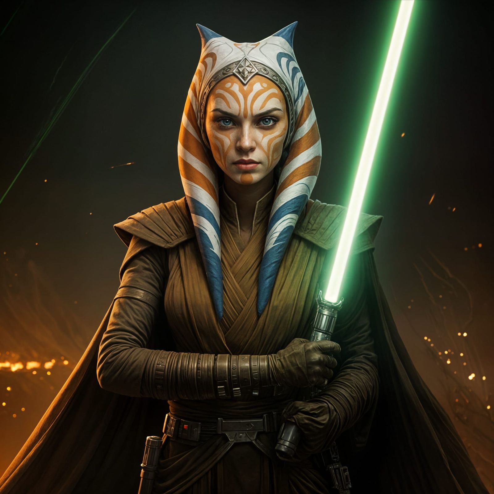 Togruta Jedi with Double Lightsaber