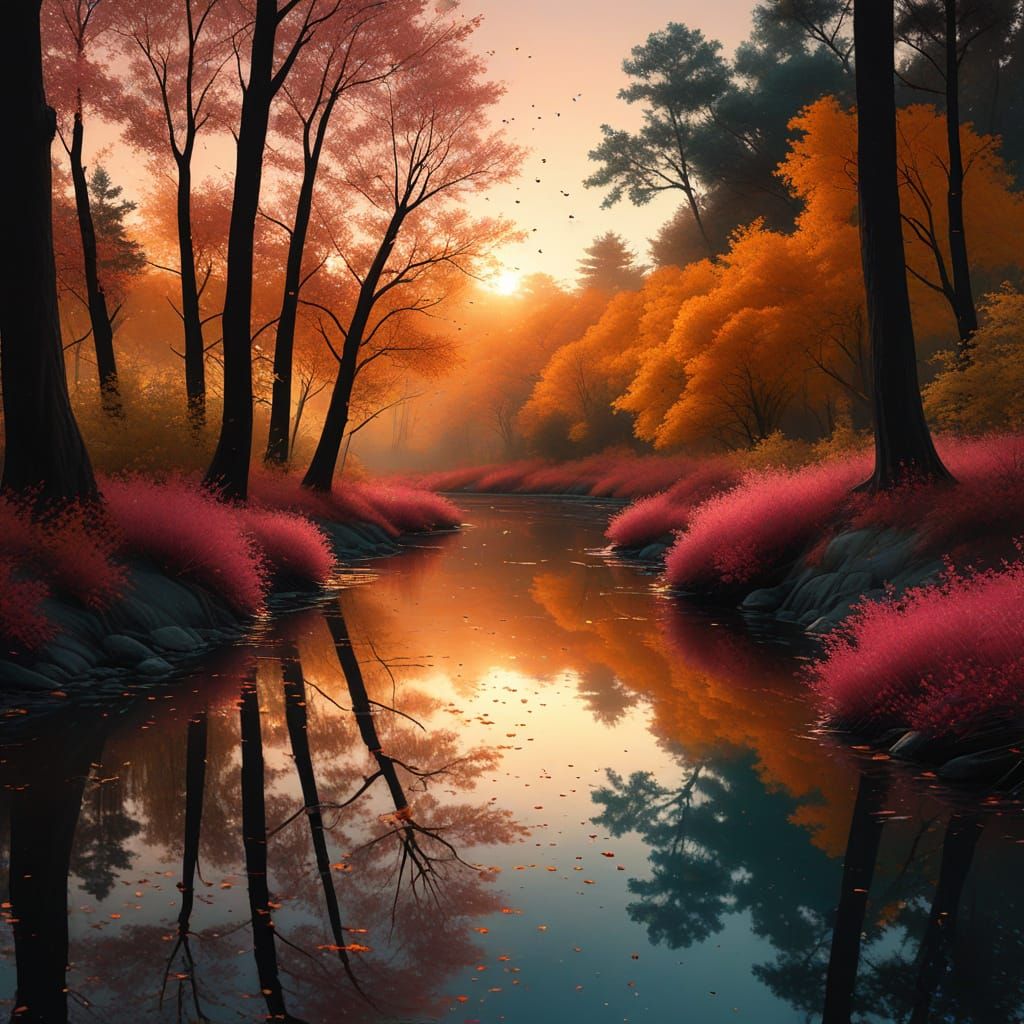 The autumn river