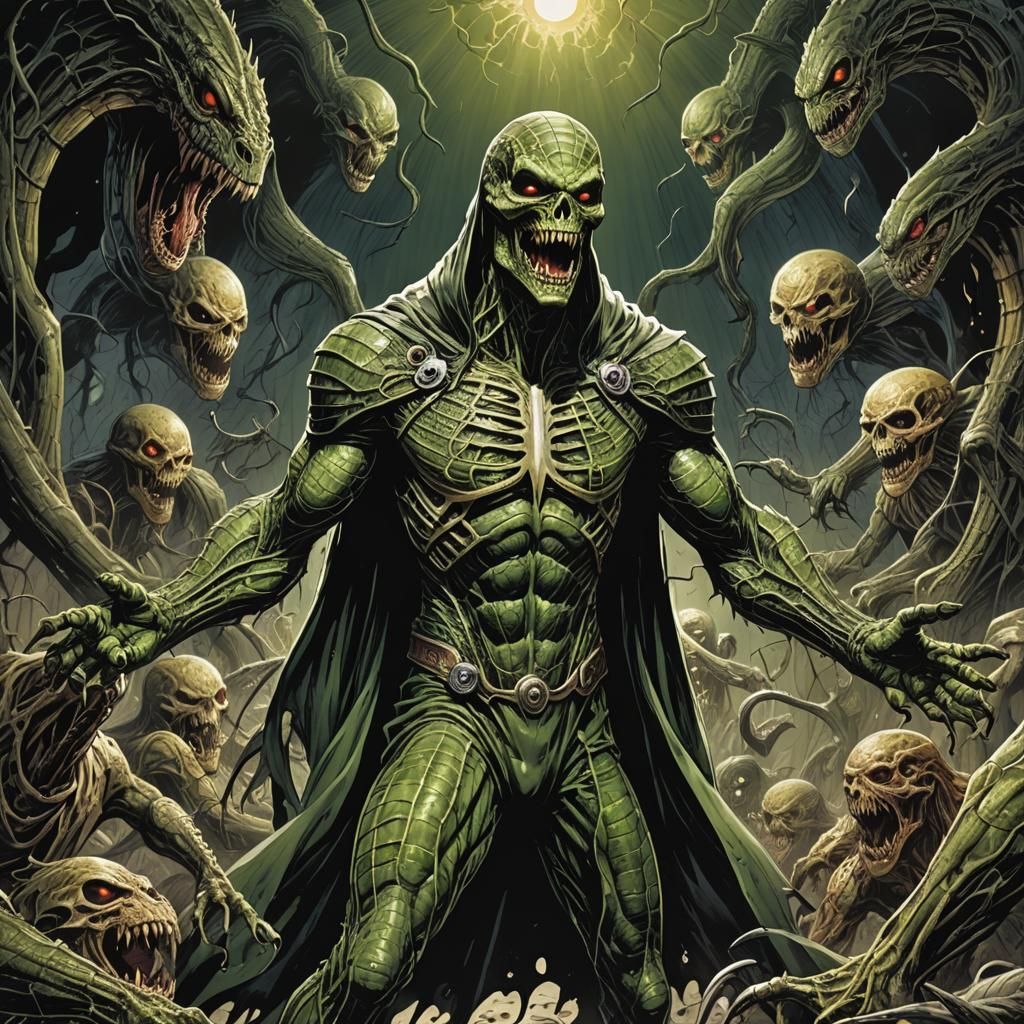 Reptilian Triumph in Comic Book Art