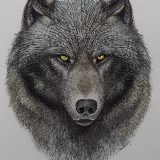 Majestic Dire Wolf in Natural Habitat