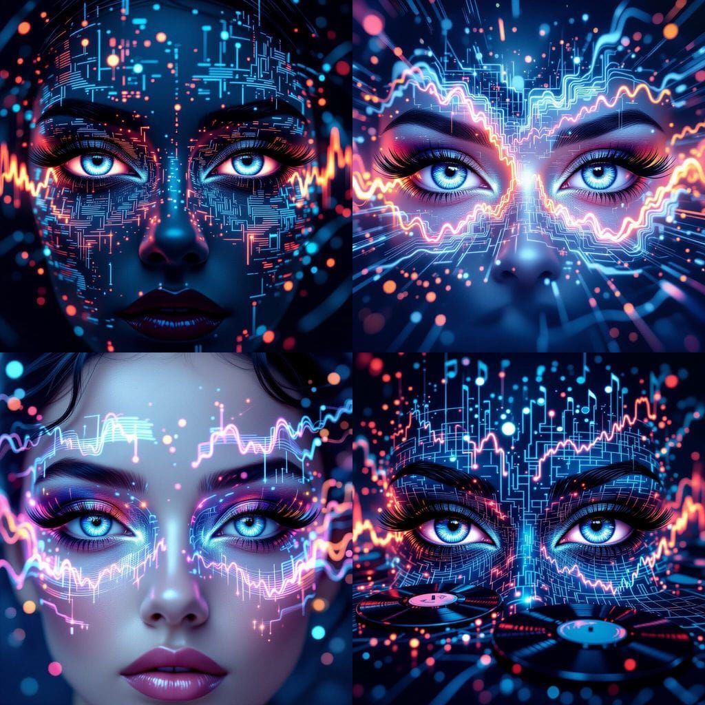 Surreal Eyes of Music in Avant-Garde Style