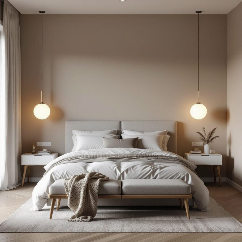 Elegant Nordic Bedroom Interior Design