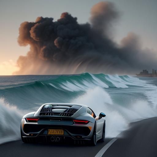 Porsche 911 Drifting on Coastal Highway