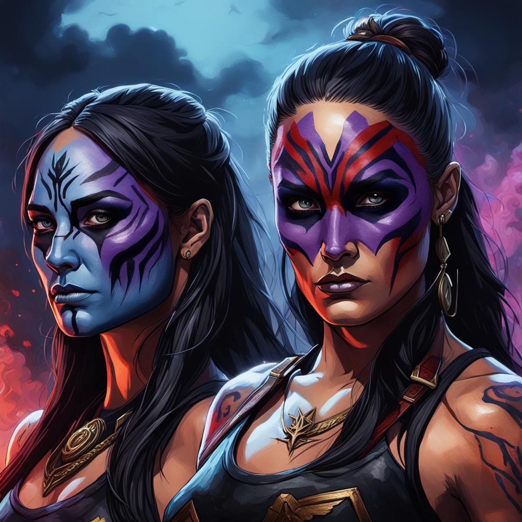 Dark Fantasy Bella Twins Concept Art