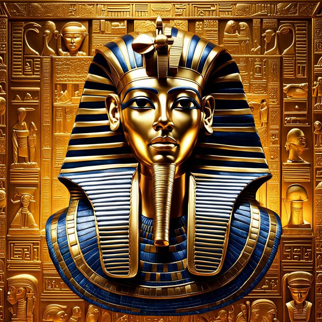 Golden mask of Tutankhamun's