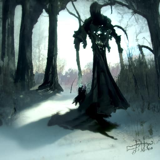 Eerie Skull Creature in Moonlit Forest