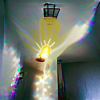 Abstract Light Bursting from Darkness