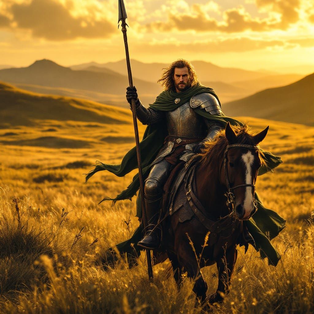 Knight of Rohan Rides Across the Riddermark