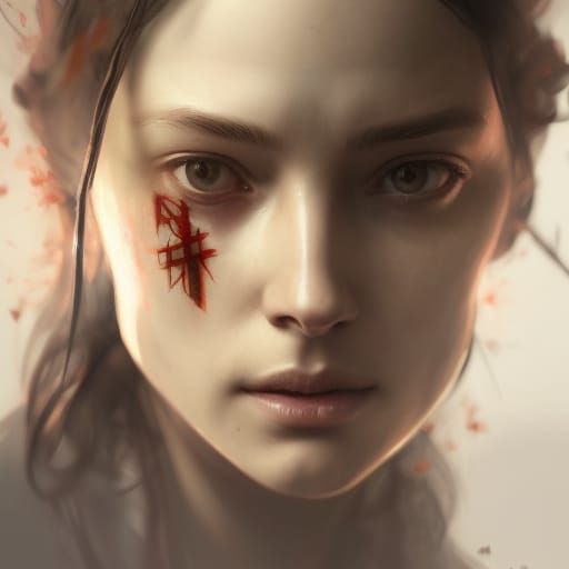 Amicia de Rune Portrait in Hyperdetailed Digital Art
