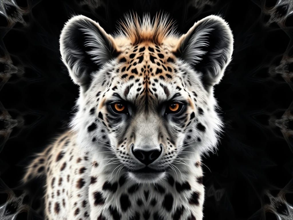 Fractal Landscape with a Dominant Hyena