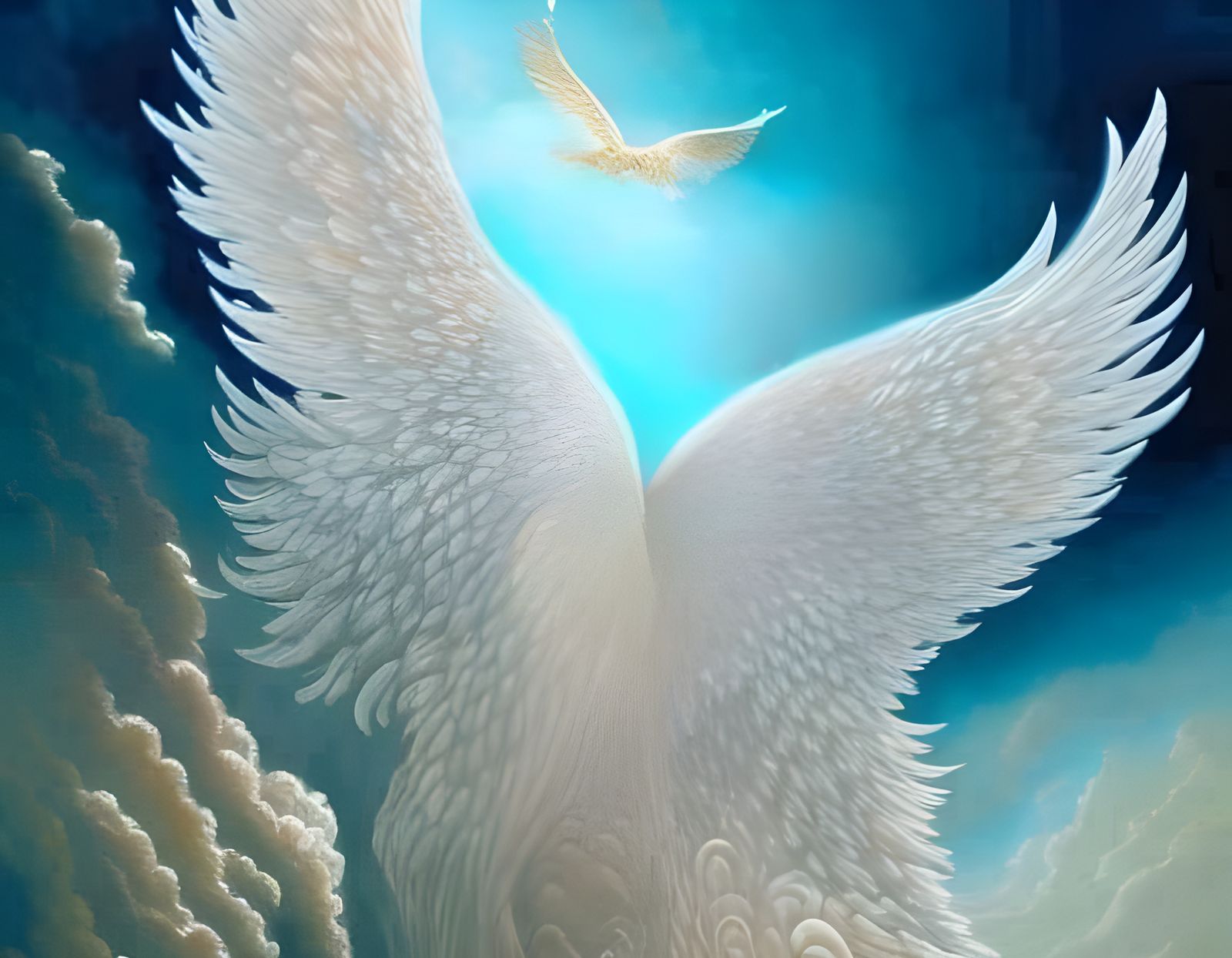 Angelic Winged Cloud Formations