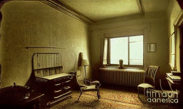 Nostalgic Room from 1900s Photograph