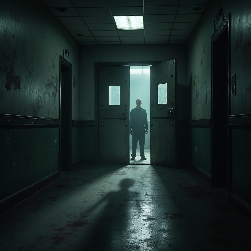 Post-War Psychiatric Hospital: Cinematic Horror Art