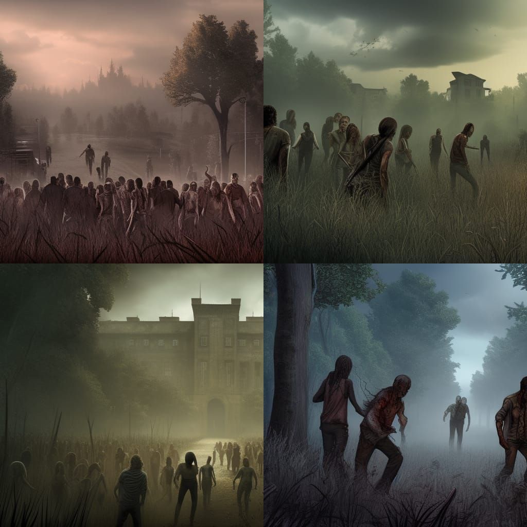 The Walking Dead: Detailed Matte Painting