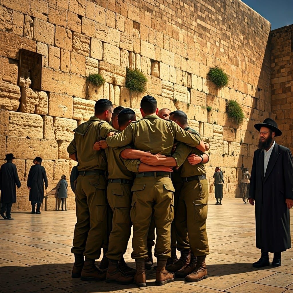 Soldiers of Unity at the Historic Western Wall