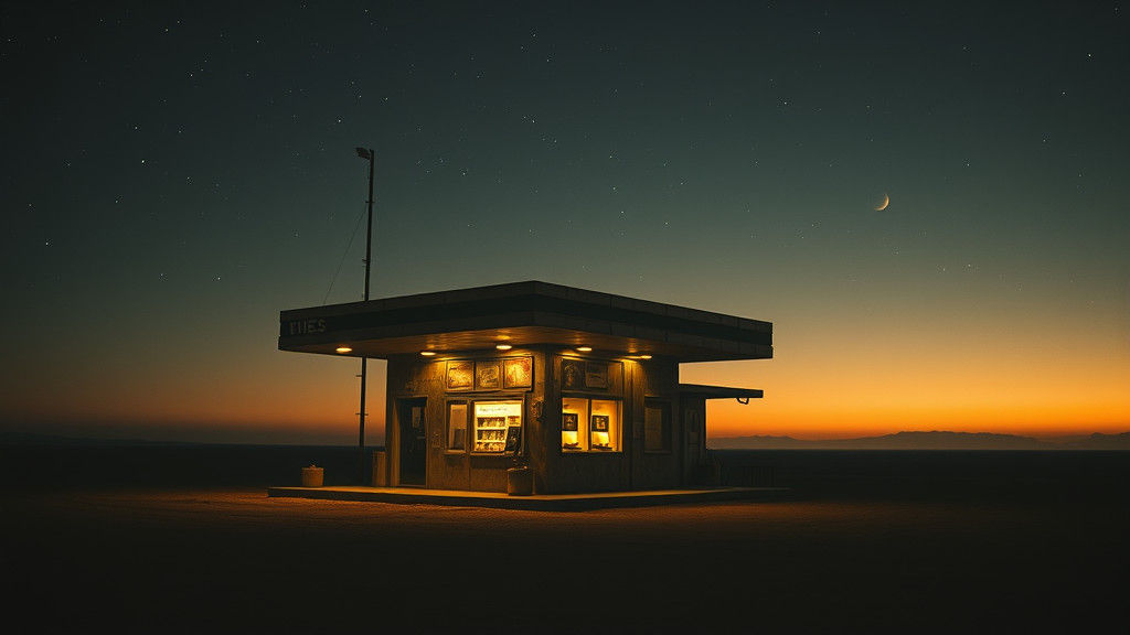 Alien Gas Station at the End of the Universe