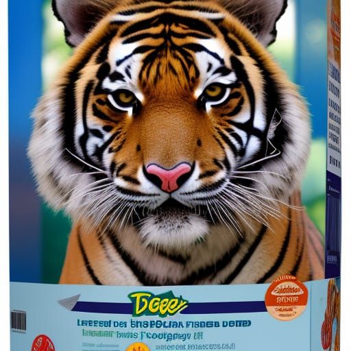 Tiger cereal box