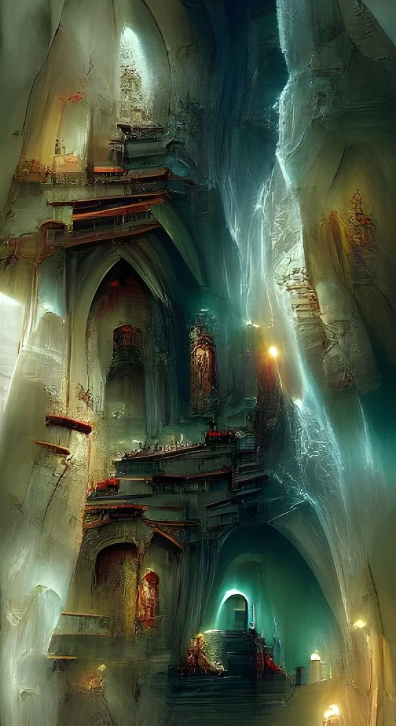 Warhammer 40K Dungeon Chapel Concept Art