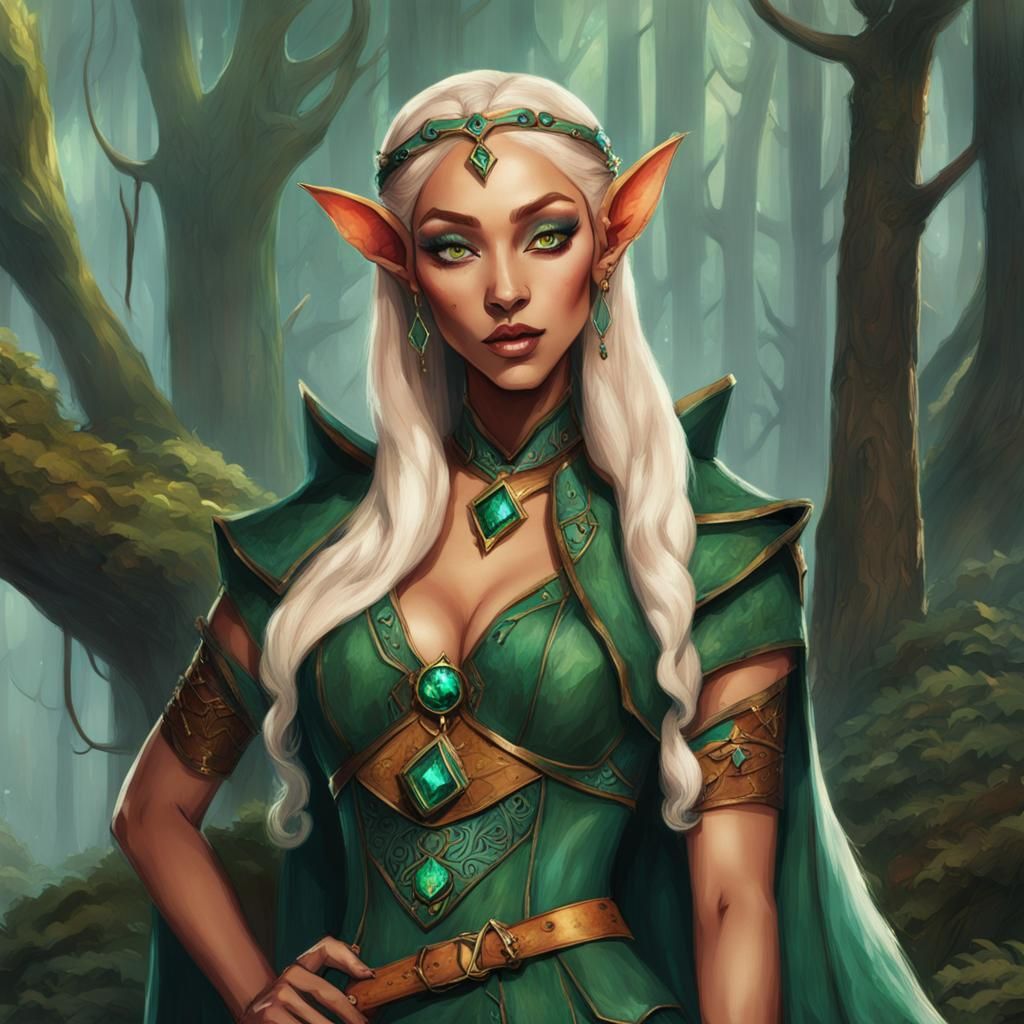 Doja Cat as Vibrant Elf of Mirkwood Kingdom