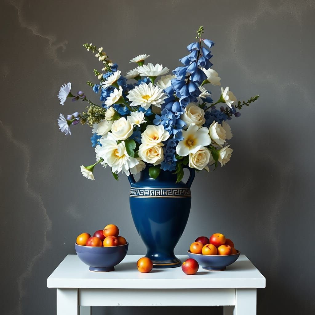 Elegant Still Life in the Style of Old Masters