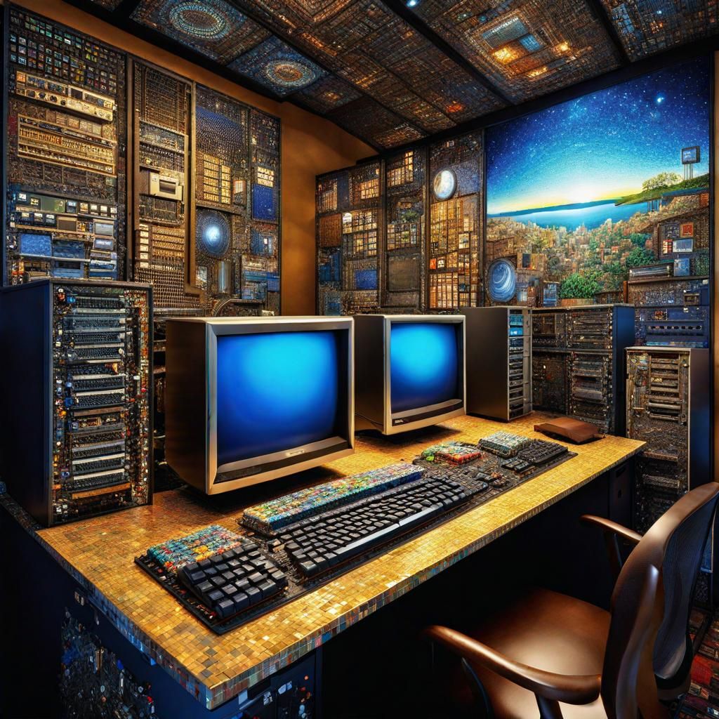 Recycled Computer Components Into Art 💻⌨️