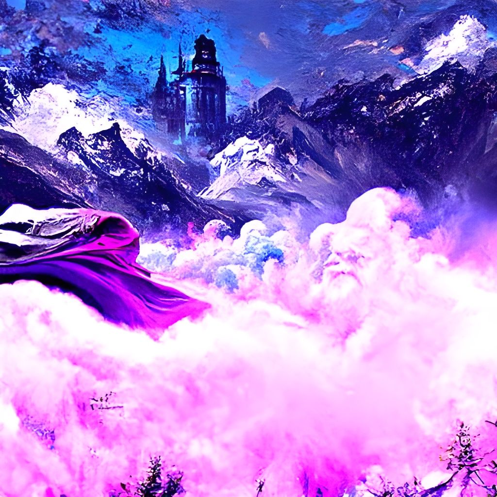 Wizard Casting Colorful Spell with Arcane Book