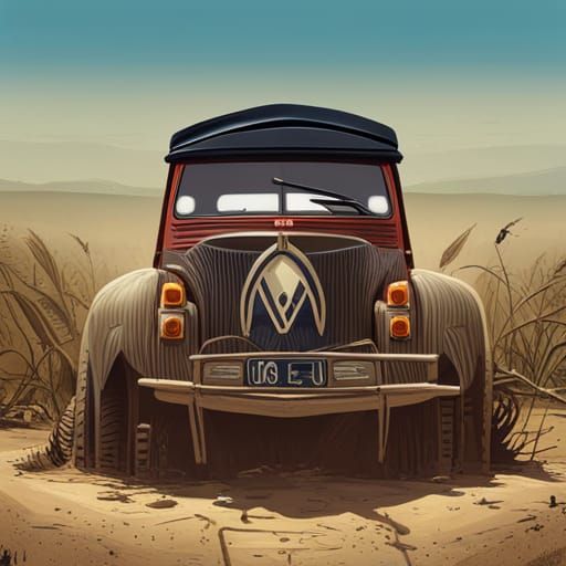 Classic Cars on Dirt Track in Hyperreal Style