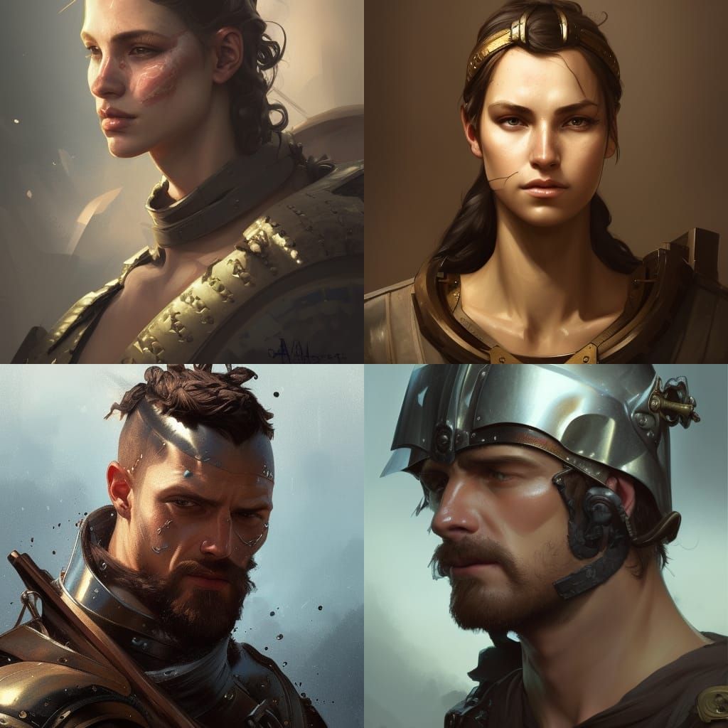 Detailed Portrait of Medieval Mercenary in Unreal Engine