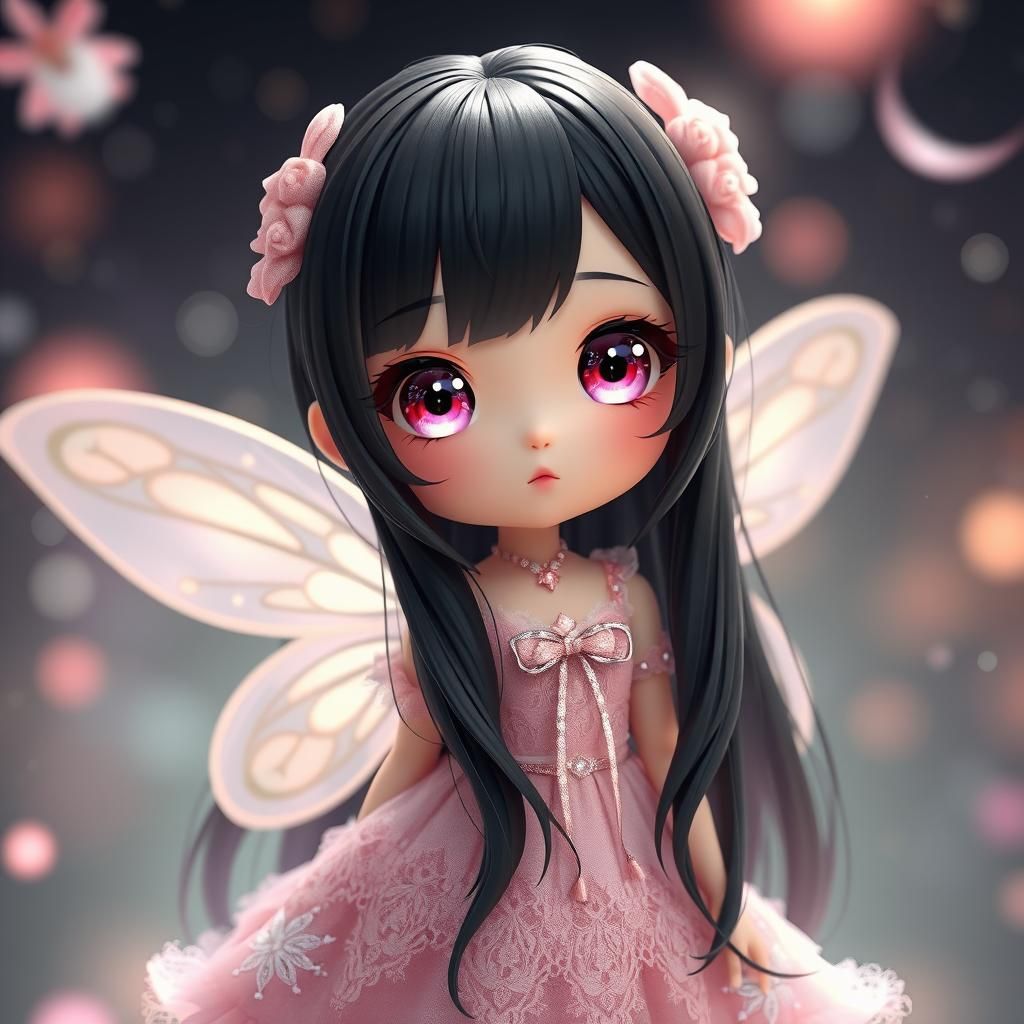 Cute Baby Fairy With Adorable Big Eyes