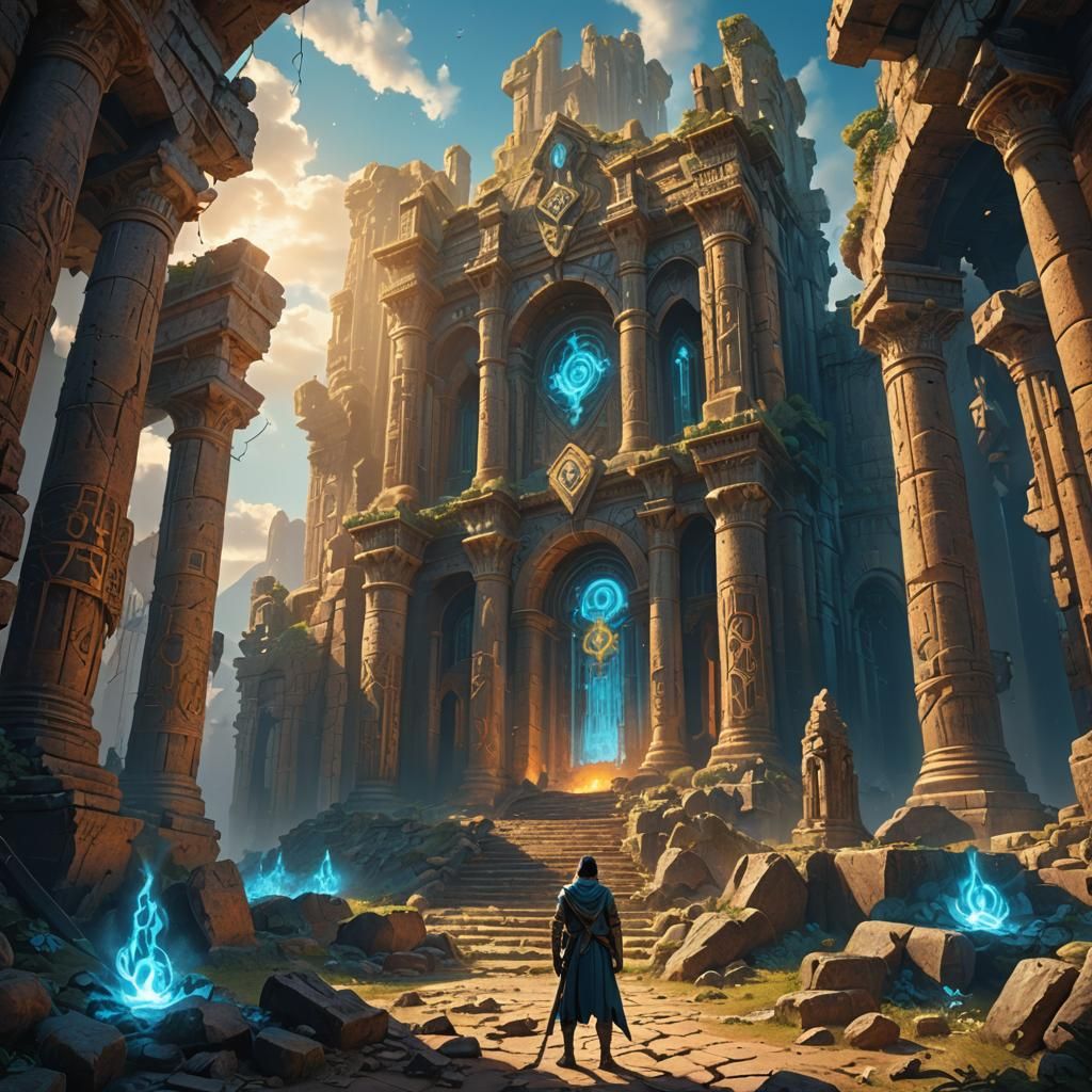 Prophet Seed in Ancient Ruins: Epic Fantasy Art