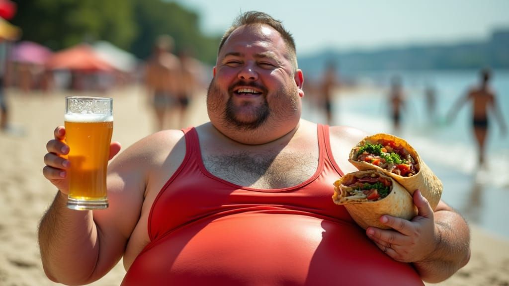 A Jovial Hungarian Man Savoring Summer in Budapest