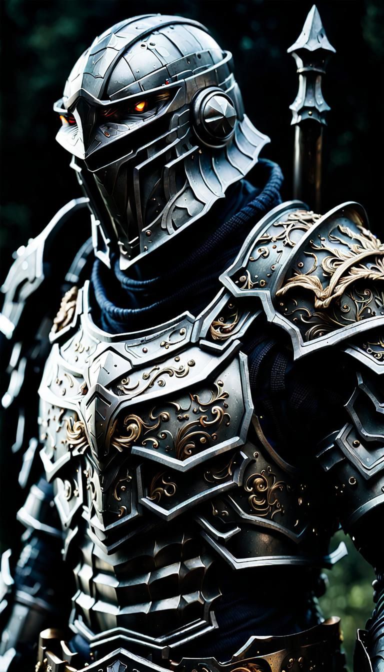 Goblin Slayer in Intricate Armor: Hyperrealistic Photography