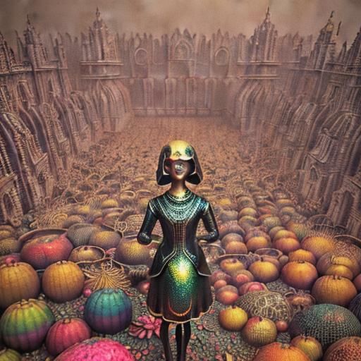 Psychedelic Cornucopia in Surreal 3D