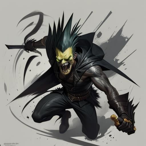 Sinister Pineapple Boomerang in Dark Fantasy Style