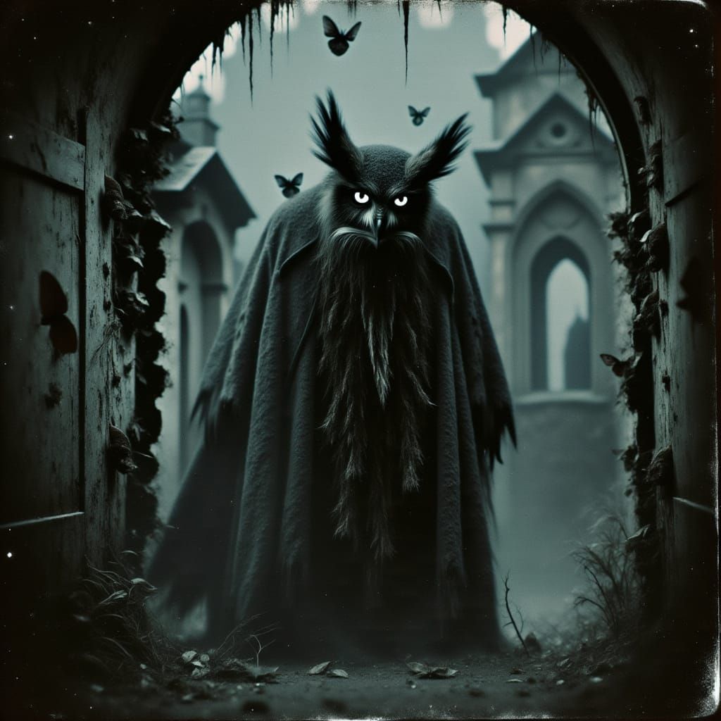 Owlman has been described as a feathered bird-man which woul...