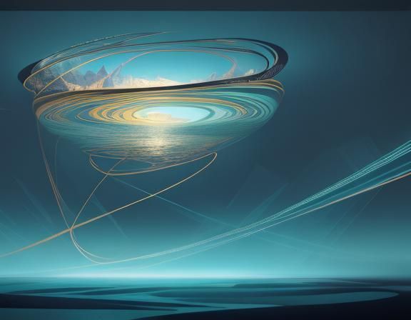 Surreal River of Time in Digital Art